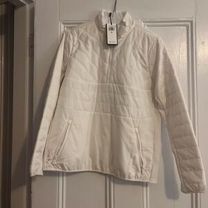 Women's White Quilted Jacket
